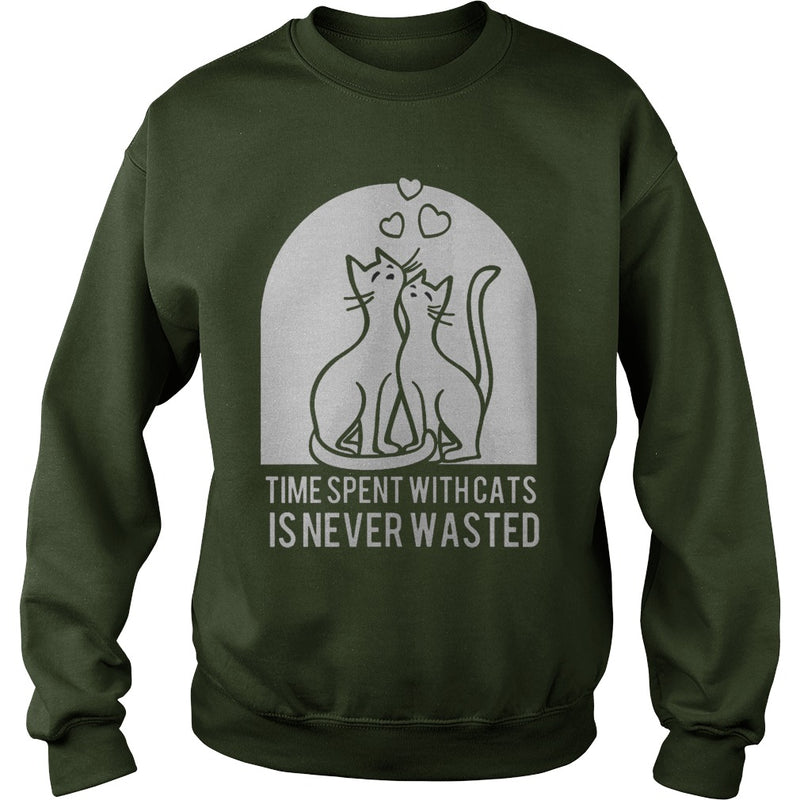 Time Spent With Cats Is Never Wasted TShirt