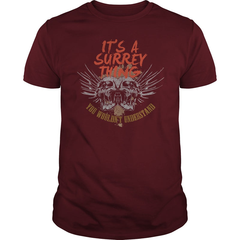 Funny Vintage Style Tshirt for SURREY