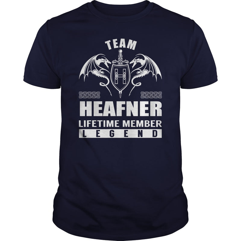 Team HEAFNER Lifetime Member Legend Name TShirts