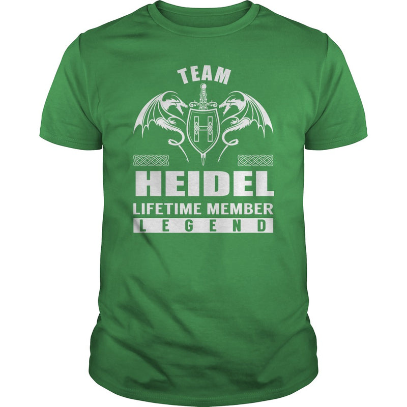 Team HEIDEL Lifetime Member Legend Name TShirts