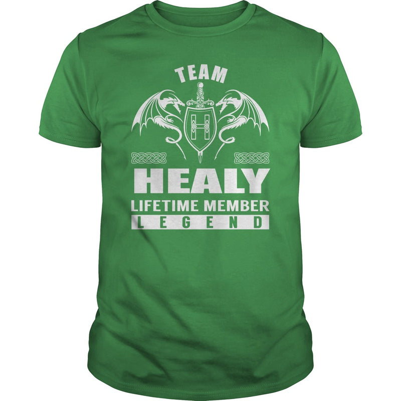Team HEALY Lifetime Member Legend Name TShirts