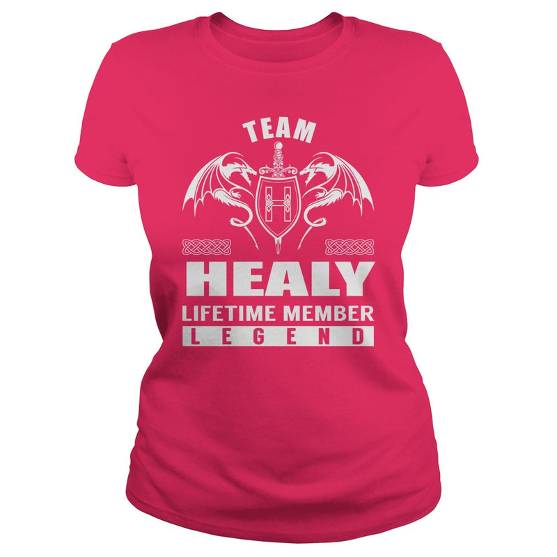 Team HEALY Lifetime Member Legend Name TShirts