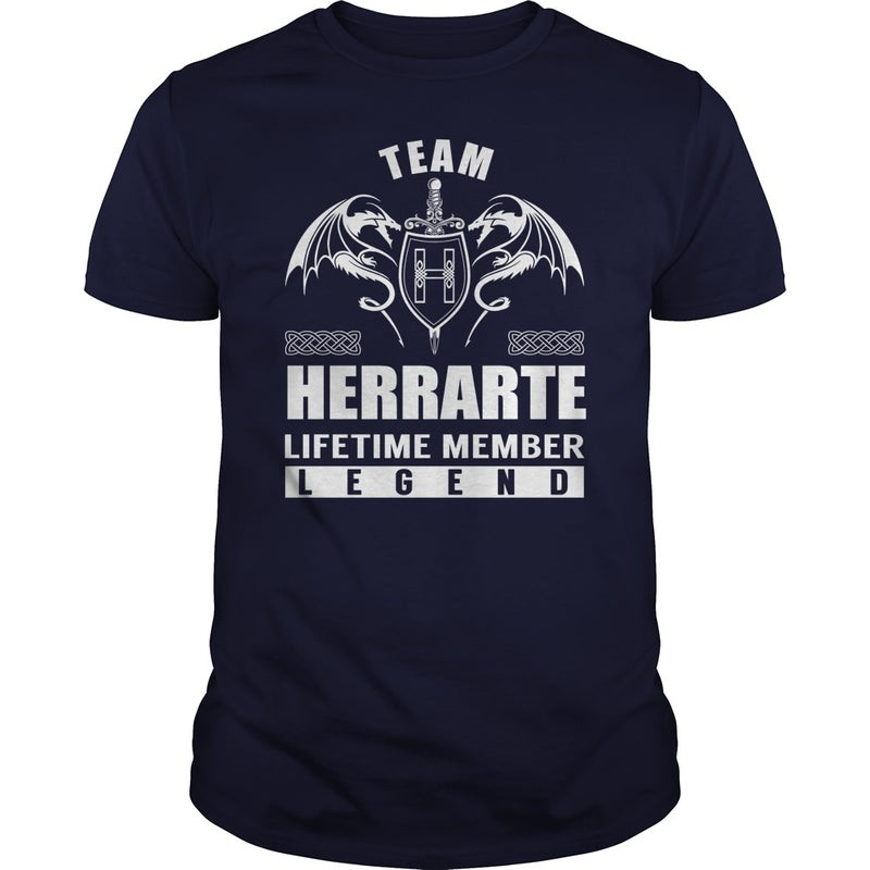 Team HERRARTE Lifetime Member Legend Name TShirts