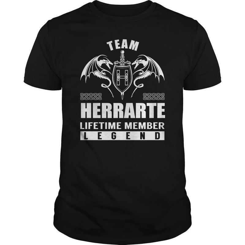 Team HERRARTE Lifetime Member Legend Name TShirts