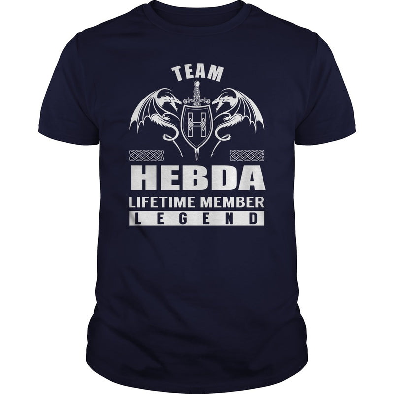 Team HEBDA Lifetime Member Legend Name TShirts