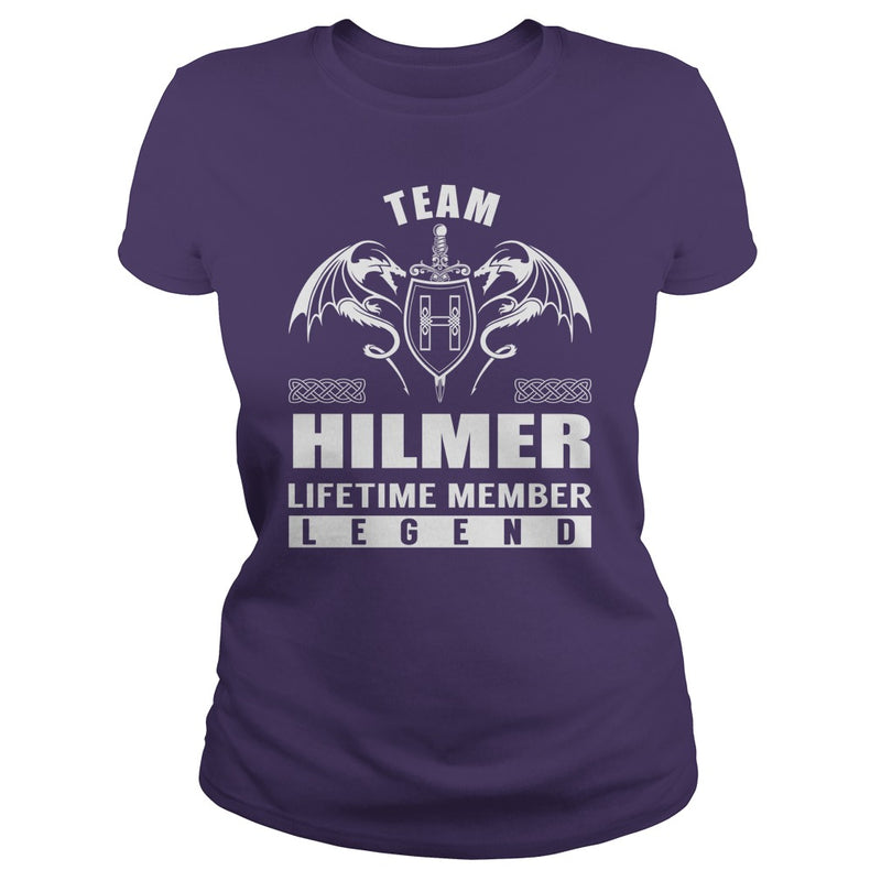 Team HILMER Lifetime Member Legend Name TShirts