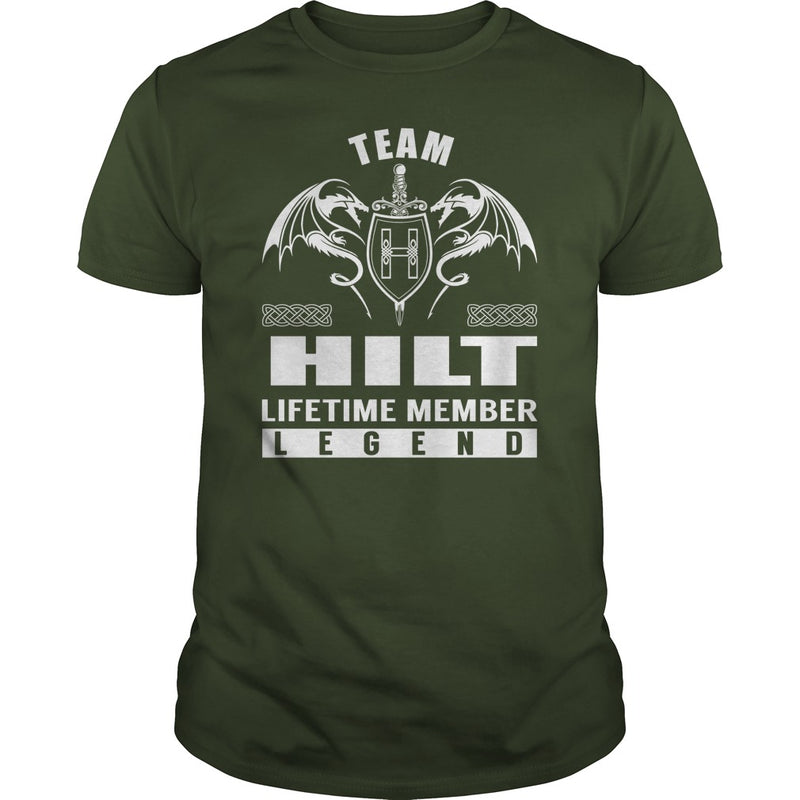 Team HILT Lifetime Member Legend Name TShirts