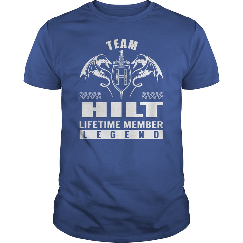 Team HILT Lifetime Member Legend Name TShirts
