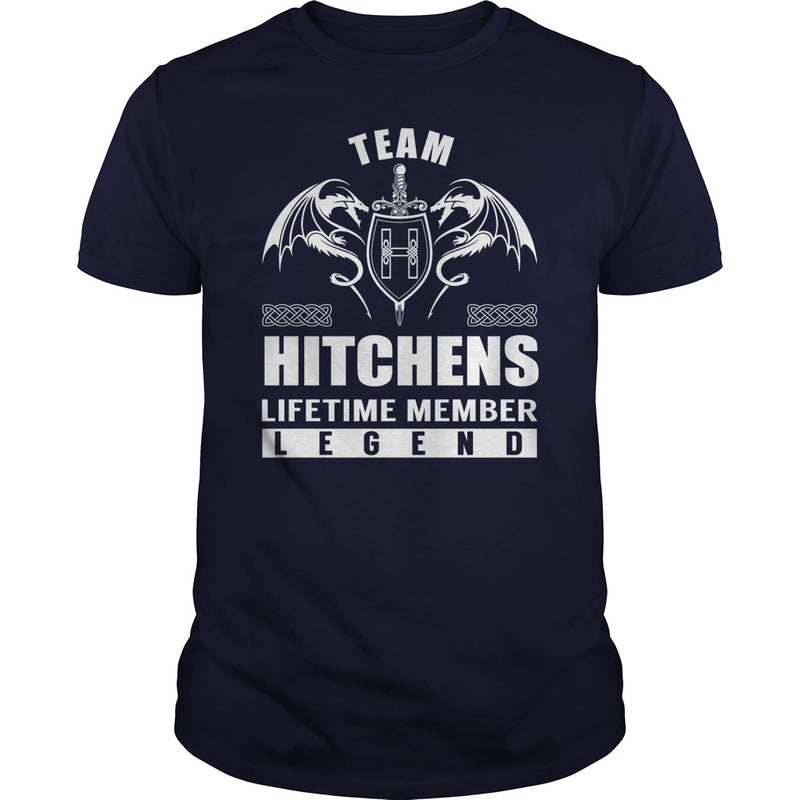 Team HITCHENS Lifetime Member Legend Name TShirts