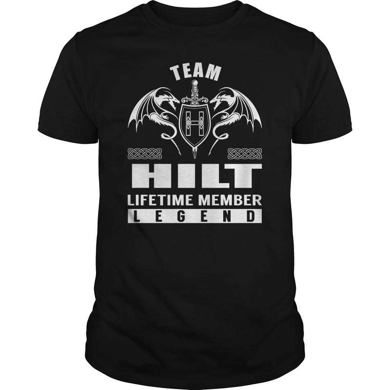 Team HILT Lifetime Member Legend Name TShirts
