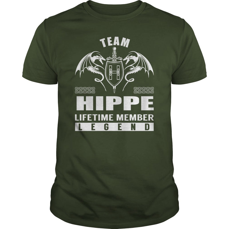 Team HIPPE Lifetime Member Legend Name TShirts