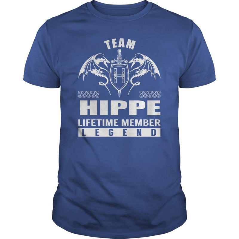 Team HIPPE Lifetime Member Legend Name TShirts