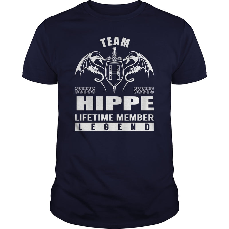 Team HIPPE Lifetime Member Legend Name TShirts