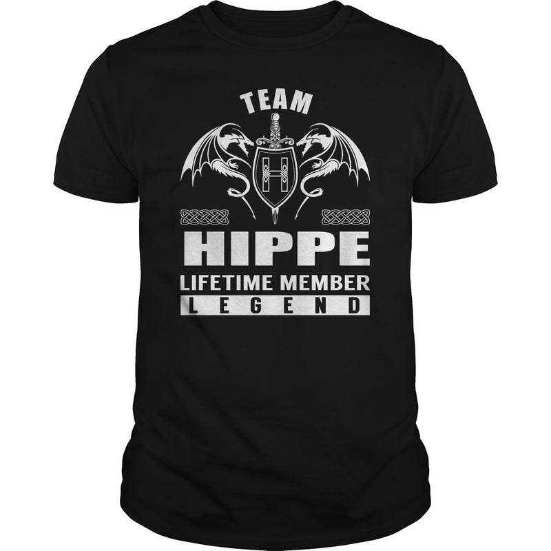 Team HIPPE Lifetime Member Legend Name TShirts