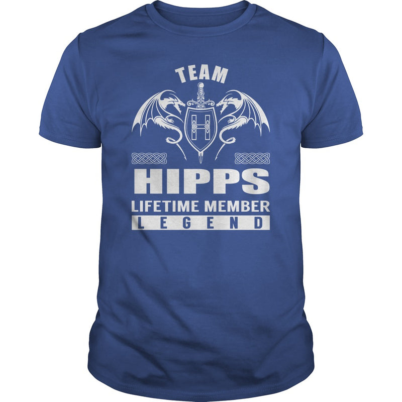 Team HIPPS Lifetime Member Legend Name TShirts