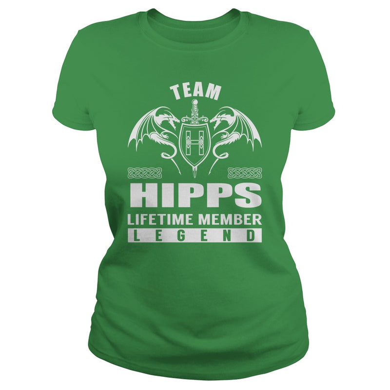 Team HIPPS Lifetime Member Legend Name TShirts