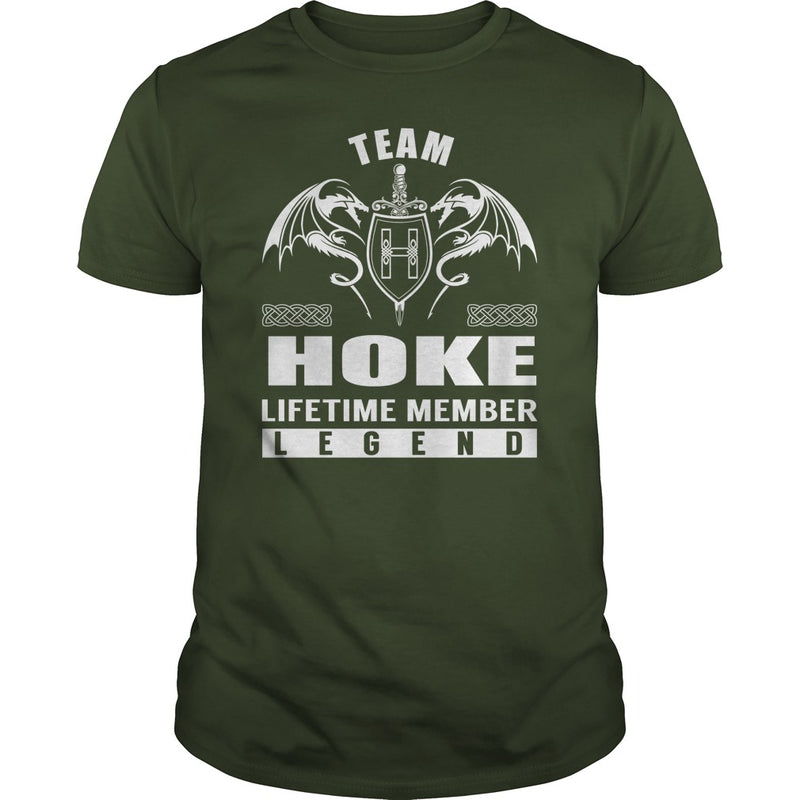 Team HOKE Lifetime Member Legend Name TShirts