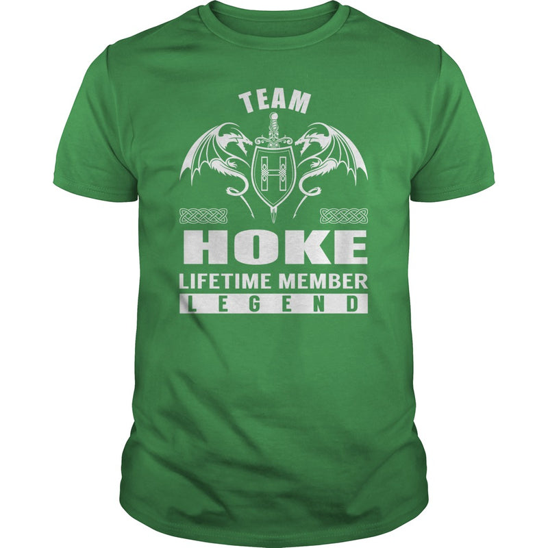 Team HOKE Lifetime Member Legend Name TShirts