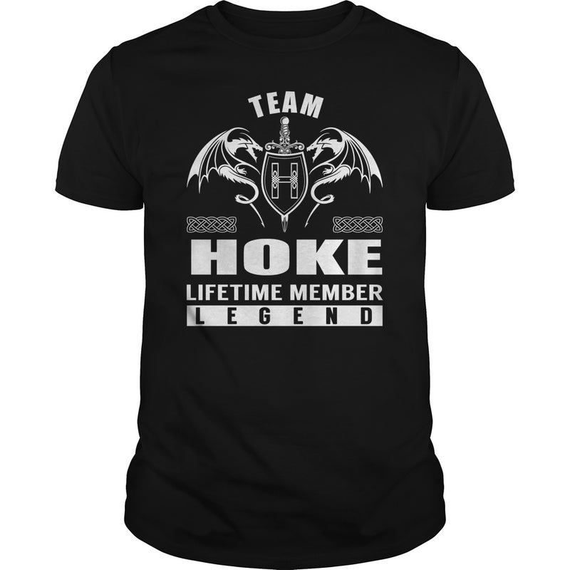 Team HOKE Lifetime Member Legend Name TShirts