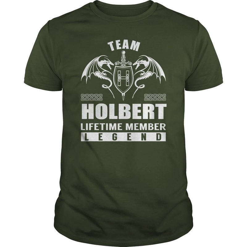 Team HOLBERT Lifetime Member Legend Name TShirts