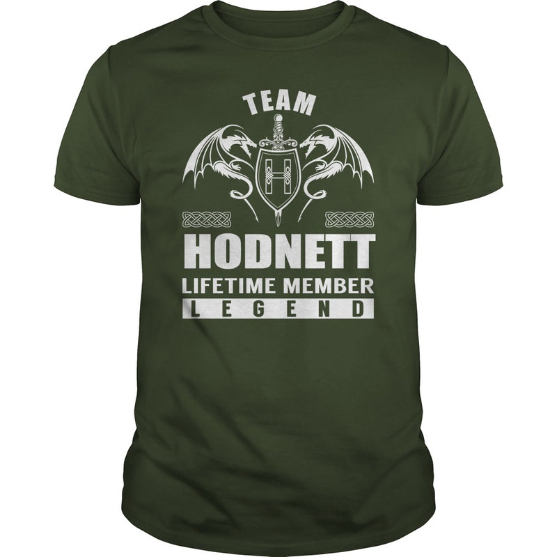 Team HODNETT Lifetime Member Legend Name TShirts
