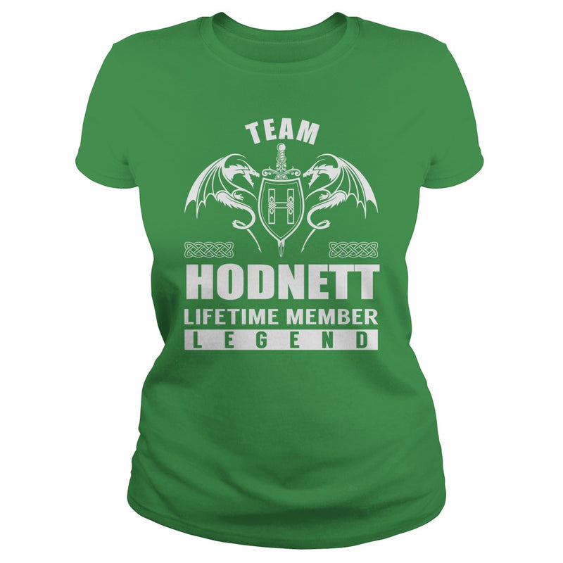 Team HODNETT Lifetime Member Legend Name TShirts