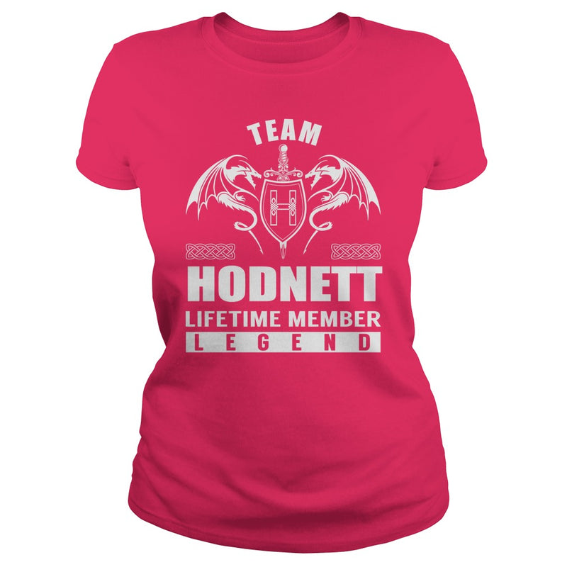 Team HODNETT Lifetime Member Legend Name TShirts