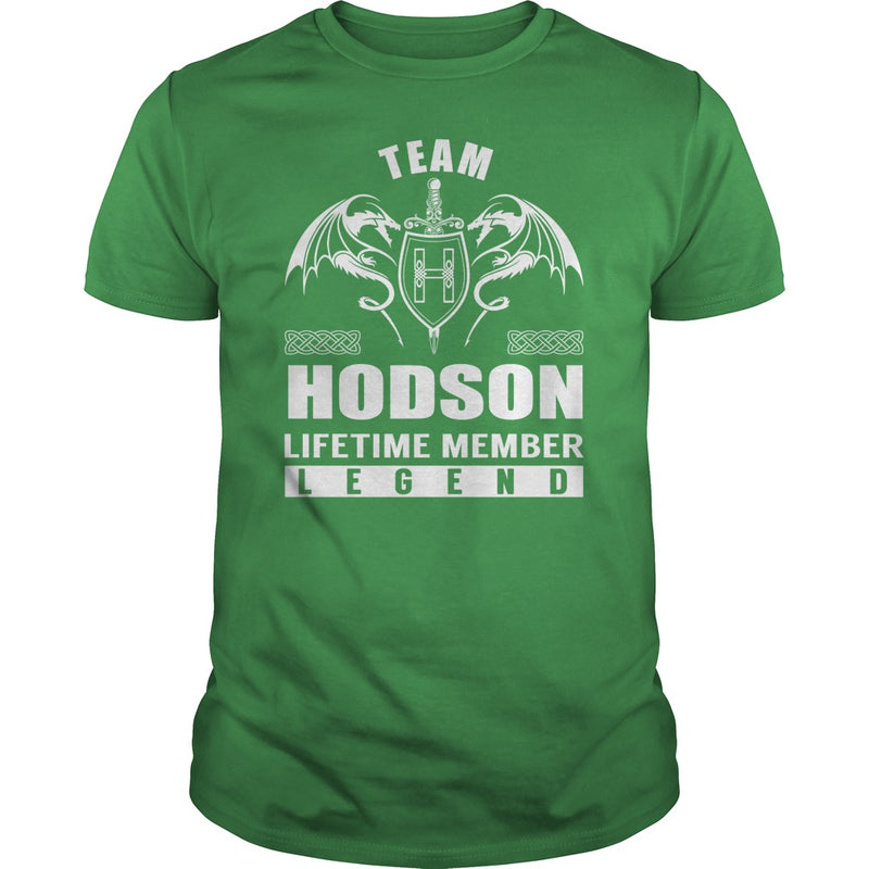 Team HODSON Lifetime Member Legend Name TShirts