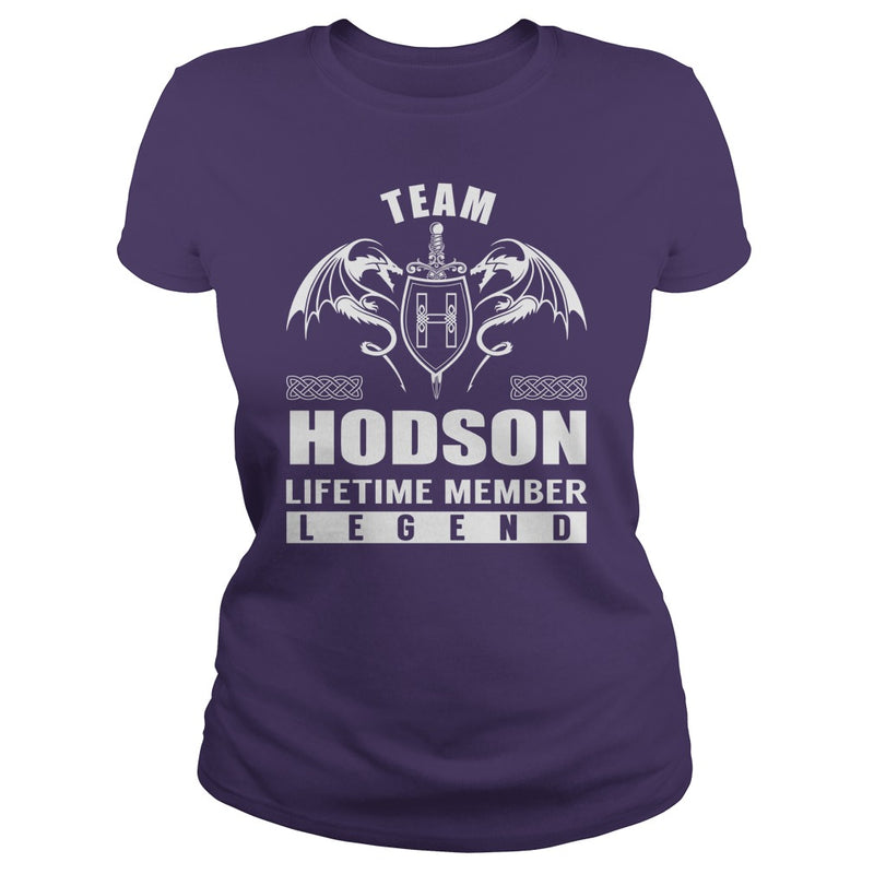 Team HODSON Lifetime Member Legend Name TShirts