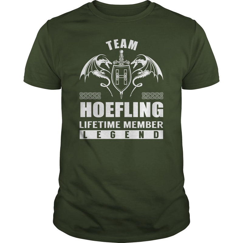 Team HOEFLING Lifetime Member Legend Name TShirts