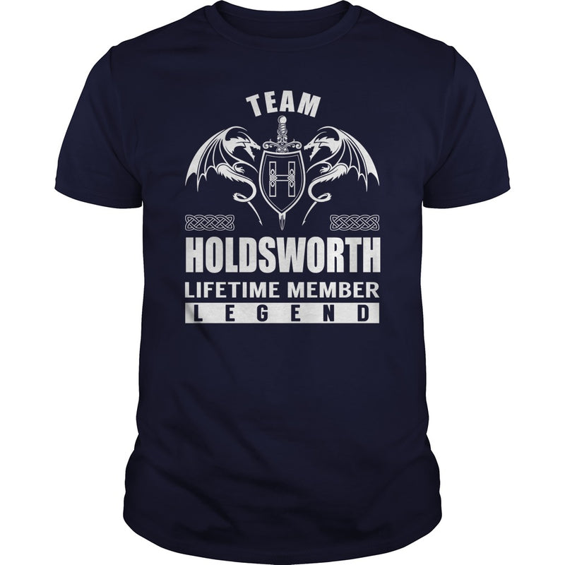 Team HOLDSWORTH Lifetime Member Legend Name TShirts