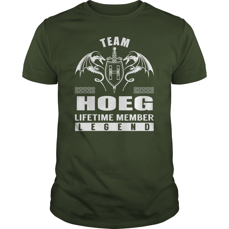 Team HOEG Lifetime Member Legend Name TShirts