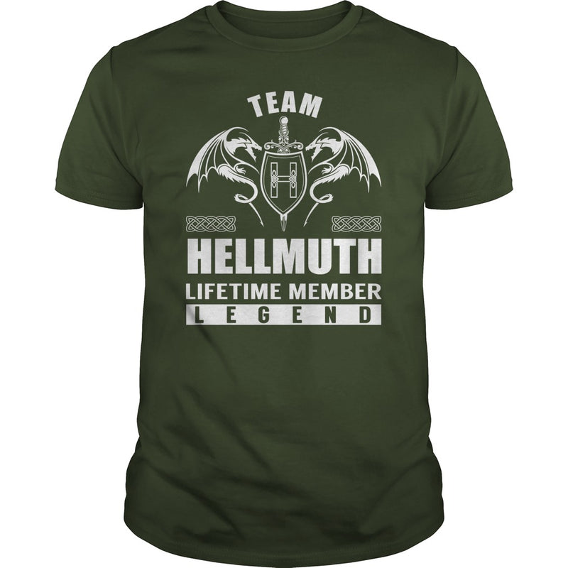 Team HELLMUTH Lifetime Member Legend Name TShirts