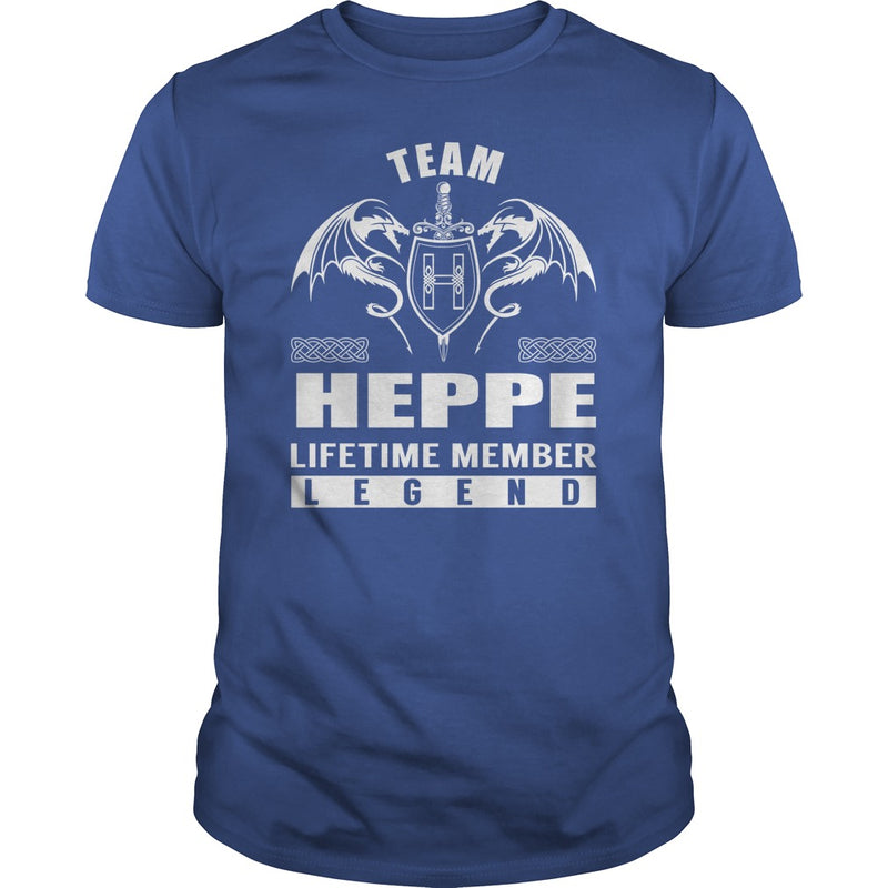 Team HEPPE Lifetime Member Legend Name TShirts