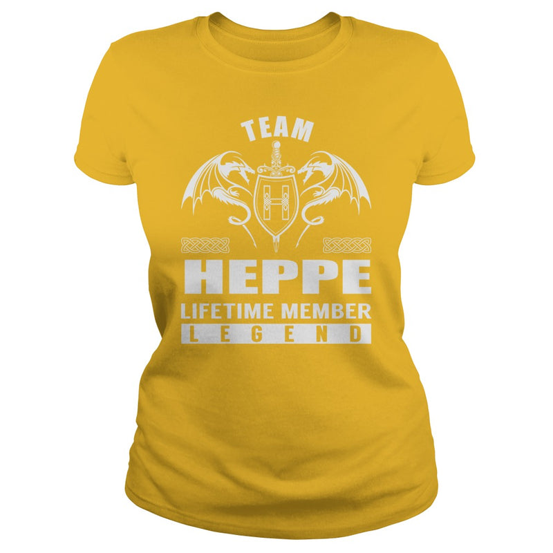 Team HEPPE Lifetime Member Legend Name TShirts