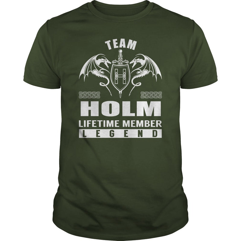 Team HOLM Lifetime Member Legend Name TShirts