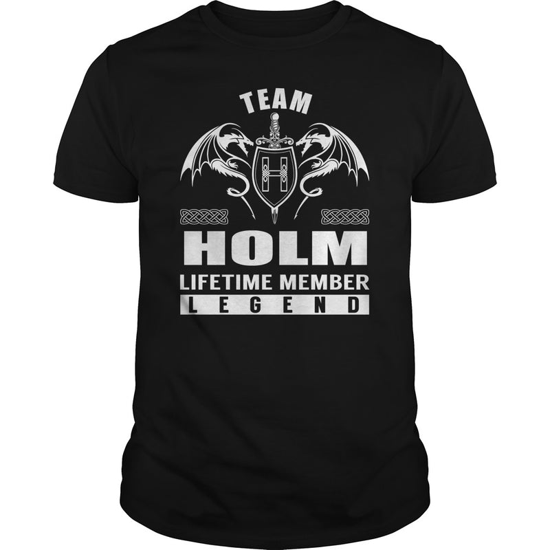 Team HOLM Lifetime Member Legend Name TShirts
