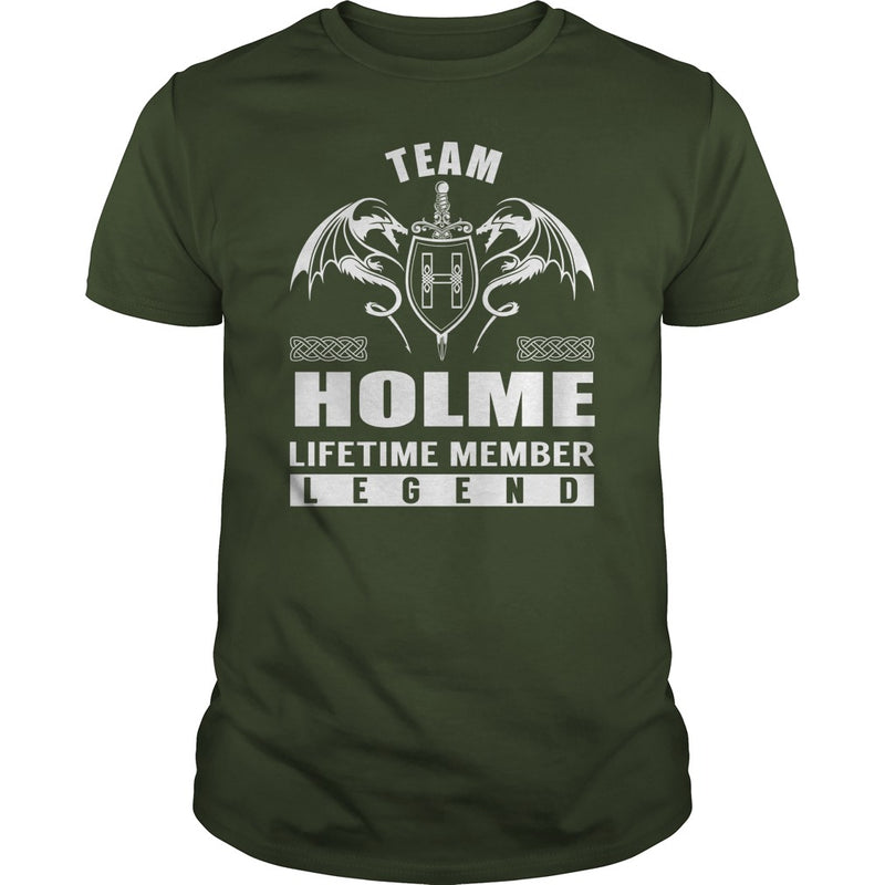 Team HOLME Lifetime Member Legend Name TShirts