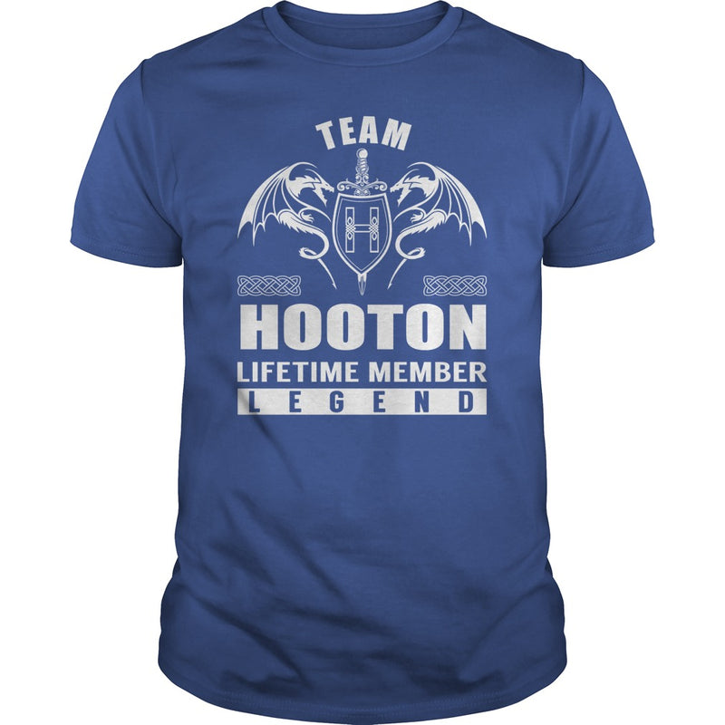 Team HOOTON Lifetime Member Legend Name TShirts