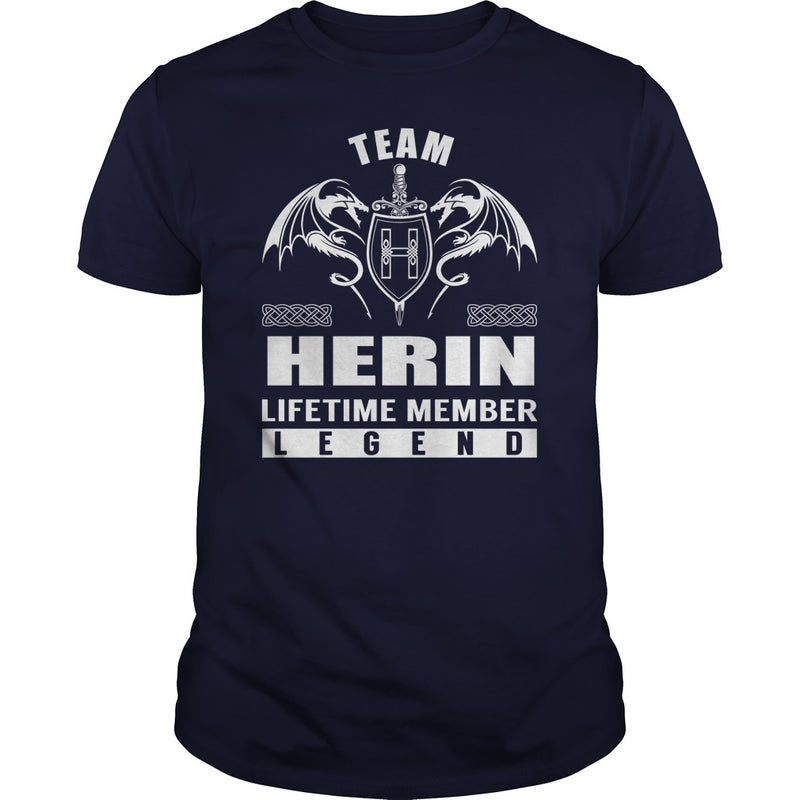 Team HERIN Lifetime Member Legend Name TShirts