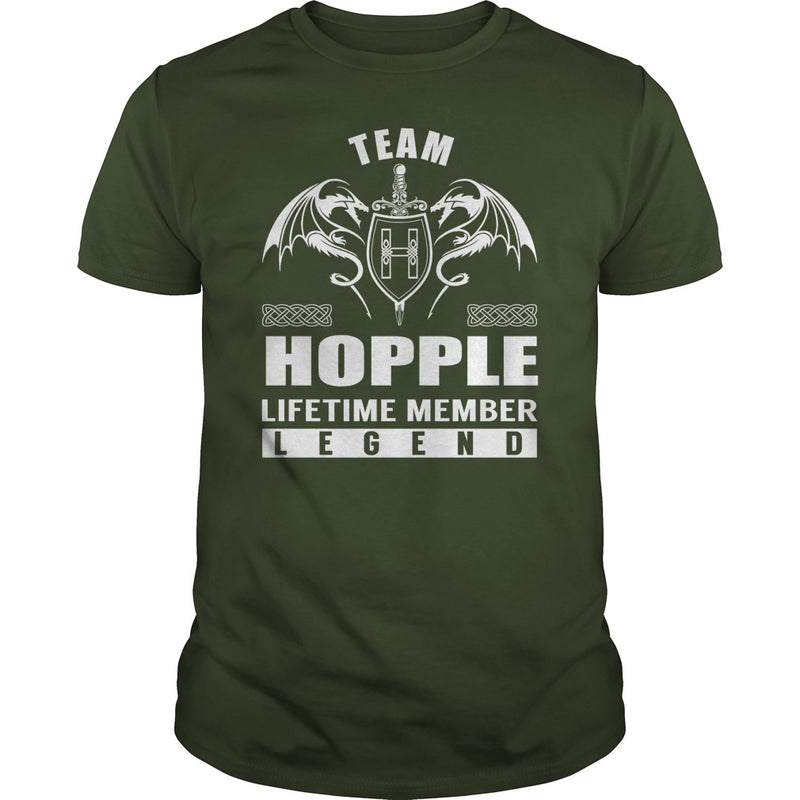 Team HOPPLE Lifetime Member Legend Name TShirts
