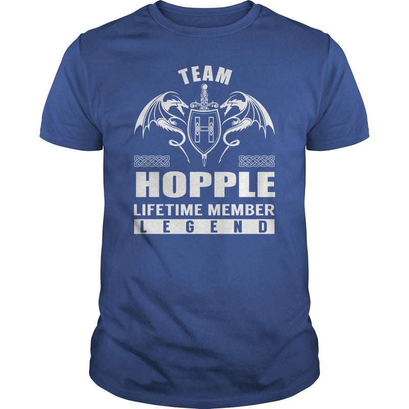 Team HOPPLE Lifetime Member Legend Name TShirts
