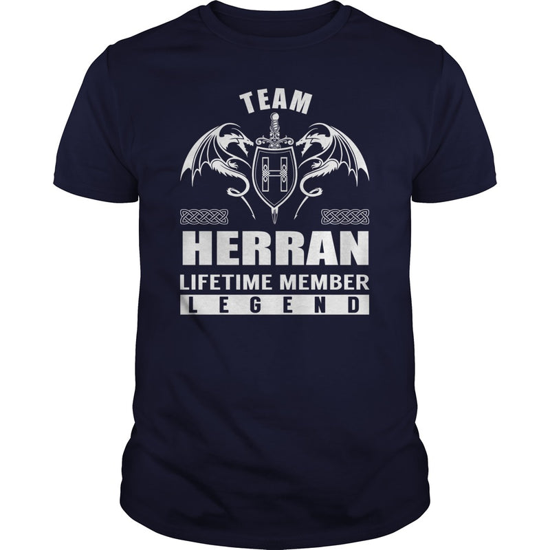 Team HERRAN Lifetime Member Legend Name TShirts