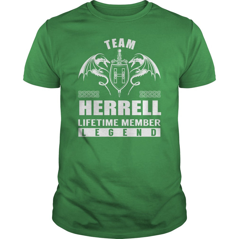 Team HERRELL Lifetime Member Legend Name TShirts