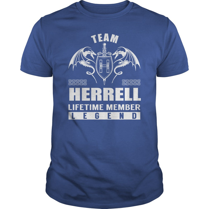 Team HERRELL Lifetime Member Legend Name TShirts