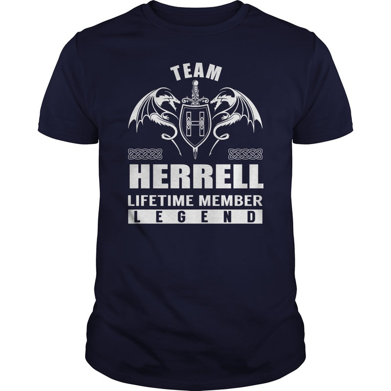 Team HERRELL Lifetime Member Legend Name TShirts