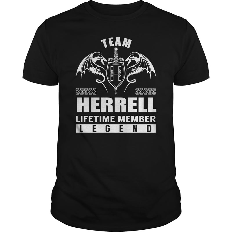 Team HERRELL Lifetime Member Legend Name TShirts