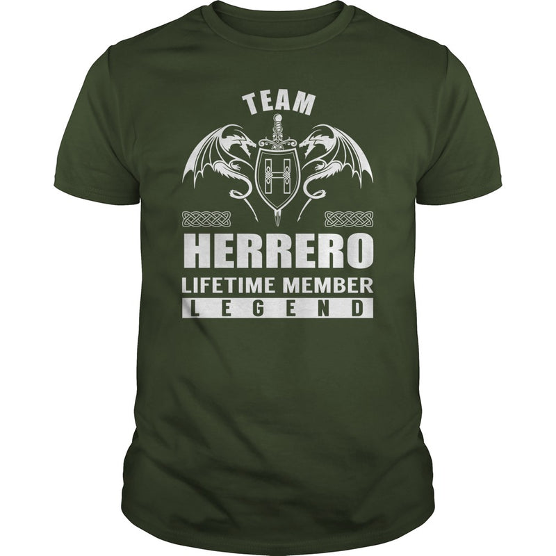 Team HERRERO Lifetime Member Legend Name TShirts