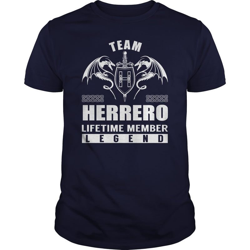 Team HERRERO Lifetime Member Legend Name TShirts
