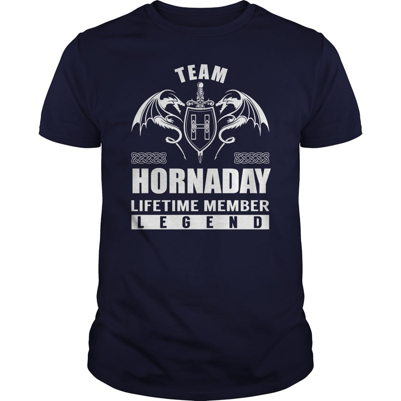 Team HORNADAY Lifetime Member Legend Name TShirts